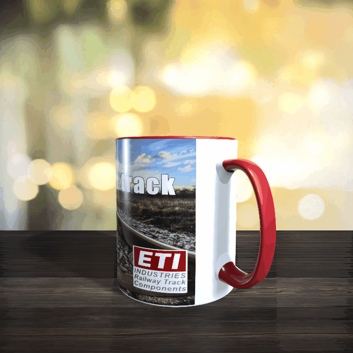 fan cup red english - Fan cups for railway lovers